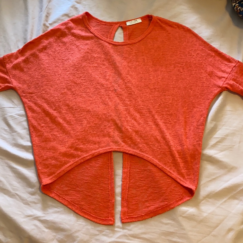 Open back crop top.